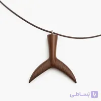 گردنبند ماهیگیری چوبی طرح دم مارلین