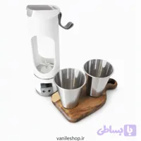 ست شیکر شارژی مسافرتی هاملین همراه با لیوان استیل و تخته سرو+کیسه حمل