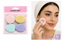 پد پودر فیکس و کانسیلر 4 عددی Charm Limit | پد آرایشی نرم و انگشتی