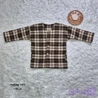 ژاکت پشمی بچگانه پسرانه مدل چهارخانه کد 1185