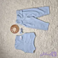 ست جلیقه شلوار بچگانه مجلسی رنگ آبی کد 1230