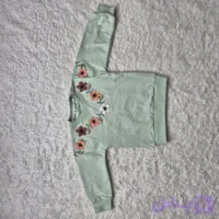 بلوز آستین بلند دخترانه گلدوزی سایز 40 | کد 6025
