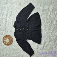 پیراهن دخترانه سایز 40 رنگ مشکی کد 6006