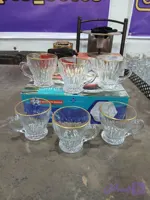 استکان لب طلا شیک برش خورده