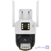 دوربین مینی اسپیددام 2 لنز سیم کارتی 4G سفید