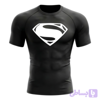استرج آستین کوتاه SUPERMAN لوگو سفید