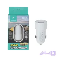 شارژر فندکی فست دو پورت Sky Dophin مدل SZ39 12W - سفید - TCO