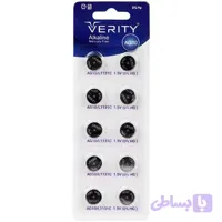 باتری ساعتی وریتی مدل 389 LR1130W AG10 بسته 10 عددی