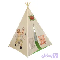 چادر بازی کودک مدل سرخپوستی طرح سافاری کد KT03