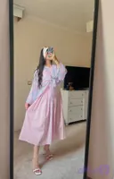 کراپ شومیز گره ای صورتی