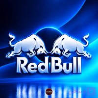 استیکر شیشه عقب ماشین طرح redbull