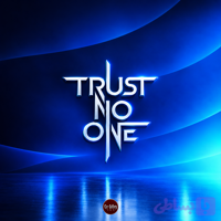 استیکر شیشه عقب ماشین طرح trust no one