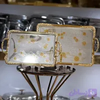 سینی دو تیکه مستطیل برند وینکس مدل کف گل