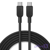 کابل شارژ USB-C انکر مدل A81E1 طول 0.9 متر، پشتیبانی از توان 60 وات، از جنس سیلیکون، سازگار با دستگاه‌های دارای درگاه USB-C، با قابلیت انتقال اطلاعات