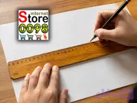 خط کش 30 سانتیمتری چوبی ساده S14 – با عرض حدود 4سانت