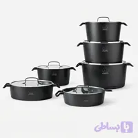 سرویس قابلمه و تابه گرانیتی ۱۲ پارچه اس جی مدل آکا