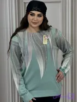 بلوز زنانه موهر کشمیر سنگ حرارتی بدون ریزش