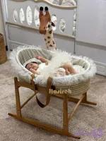 گهواره حصیری با چوب راش