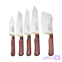 سرویس چاقو آشپزخانه 5 پارچه ثمین دست زنجان