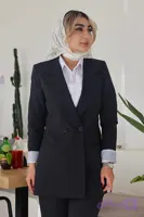 مانتو شلوار اداری باران دخت مدل پرند