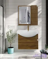 کابینت روشویی مدل 64 طرح چوب دیواری