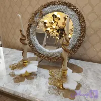 آینه و شمعدان کریستالی