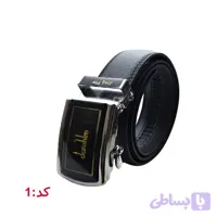 کمربند چرم مردانه ریلی مشکی کد 1