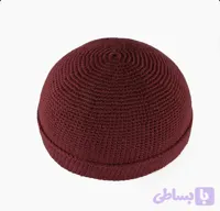 کلاه لئونی بافنتنی مردانه رنگ رزرشکی کد ۵۲۰