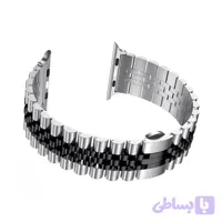 بند ساعت رولکسی 7Bead اپل واچ 42-44-46-49 میلی متر Steel Rolex Strap Apple Watch