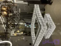 لوستر مربع کریستالی دوطبقه