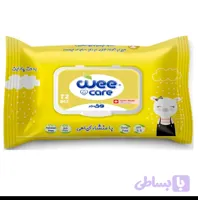دستمال مرطوب وی کر اطفال با عصاره عسل و روغن آرگان بسته ی ۷۲ عددی