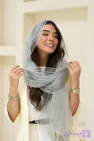 شال مجلسی حریر ابریشم ویسکوز راه پهن