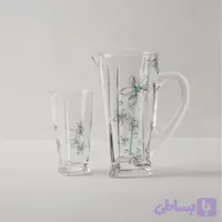 ست پارچ و لیوان 7 پارچه طرح ماریا آبی - فروشگاه هومیت