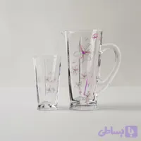 ست پارچ و لیوان 7 پارچه طرح ماریا بنفش - فروشگاه هومیت