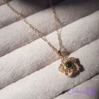 گردنبند استیل گل تلسکوپی زنانه مناسب سورپرایز