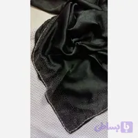 روسری مشکی مجلسی (دورنگ)