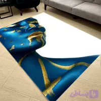 فرش مدرن طرح چهره ، ملکه سیاه کد 55008 (پس کرایه)