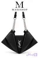 کیف دستی دخترانه زنانه مجلسی مدل خفاشی Ysl m011۴ جنس چرم وارداتی شیک و ترند