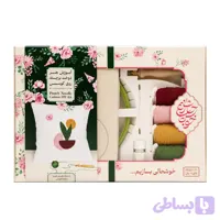 کیت آموزش دوخت برجسته (نیدل پانچ) روی کوسن طرح گلدان