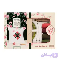 کیت آموزش دوخت برجسته (نیدل پانچ) روی کوسن طرح سنتی