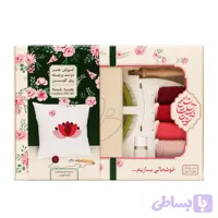 کیت آموزش دوخت برجسته (نیدل پانچ) روی کوسن طرح لوتوس