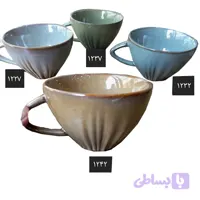 فنجان قهوه طرح روستیک قهوه ای