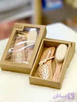 شانه برس چوبی اونتAVENT/الیاف طبیعی/ضد حساسیت