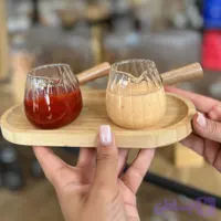 سس خوری پیرکس شیاردار دسته چوبی وارداتی