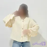 شومیز زنانه چین دار جنس وال دبل فیس کد 1427