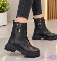 نیم بوت دو سگک ساده