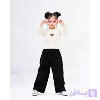 بلوز دخترانه یقه گیپور مدل کاکتوس