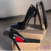 پاشنه بلند زنانه لودشکا پاشنه ۱۰سانتی جنس بیاله صنعتی درجه یک و ورنی