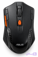 ماوس بی‌سیم مشکی با نشان ASUS