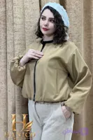 کاپشن بامبر زنانه مدل آوینا | موکا